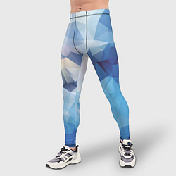 Тайтсы мужские Абстрактная текстура многоугольника, цвет: 3D-принт — фото 2