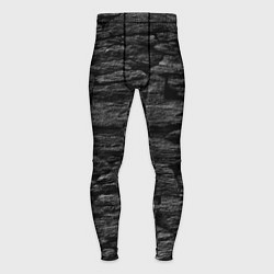 Тайтсы мужские Графитовый черный камень, цвет: 3D-принт