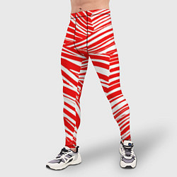 Тайтсы мужские Упавшая полоска, цвет: 3D-принт — фото 2