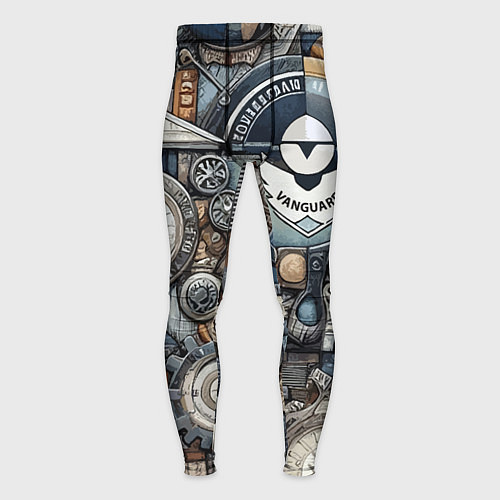Мужские тайтсы Механистический паттерн - авангард нейросеть / 3D-принт – фото 1