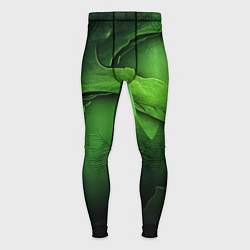Тайтсы мужские Зеленая яркая абстрактная текстура, цвет: 3D-принт
