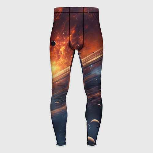 Мужские тайтсы Млечный путь космос / 3D-принт – фото 1