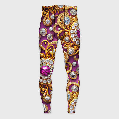 Мужские тайтсы Ювелирный паттерн / 3D-принт – фото 1