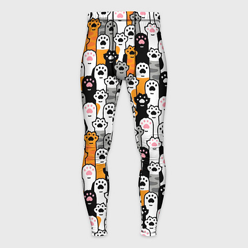 Мужские тайтсы Кошачьи лапы / 3D-принт – фото 1