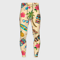 Тайтсы мужские Vacation travel и тотемы индейцев, цвет: 3D-принт