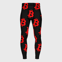 Мужские тайтсы Bitcoin red logo money