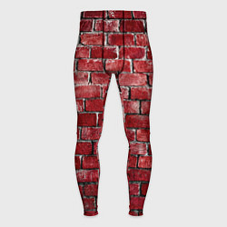 Тайтсы мужские Текстура красного кирпича, цвет: 3D-принт