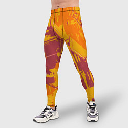 Тайтсы мужские Яркий абстрактный паттерн для спорта, цвет: 3D-принт — фото 2
