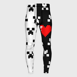 Мужские тайтсы Minecraft pattern love