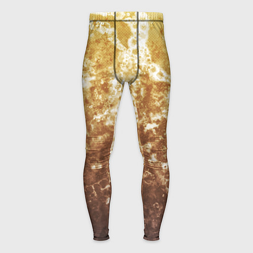 Мужские тайтсы Абстракция - yellow sad weather / 3D-принт – фото 1