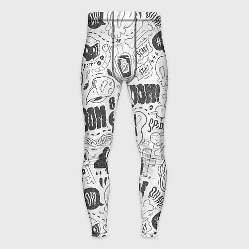 Мужские тайтсы Мрак и обречённость - приведения: паттерн / 3D-принт – фото 1