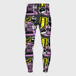 Тайтсы мужские Hype pop art коллаж-паттерн в пунктирном стиле с г, цвет: 3D-принт