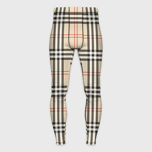 Мужские тайтсы Стильная клетка - шотландка / 3D-принт – фото 1