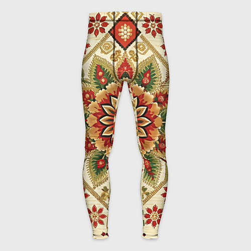 Мужские тайтсы Стиль советского ковра узоры и орнамент / 3D-принт – фото 1