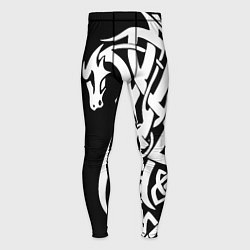 Тайтсы мужские Языческий кельтский орнамент тату, цвет: 3D-принт