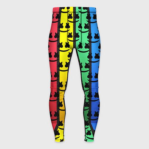 Мужские тайтсы Marshmello neon music dj / 3D-принт – фото 1