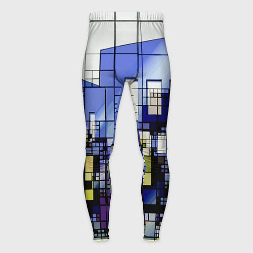 Мужские тайтсы Городской пейзаж / 3D-принт – фото 1