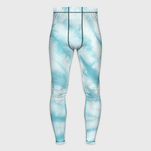 Мужские тайтсы Голубой тай дай / 3D-принт – фото 1