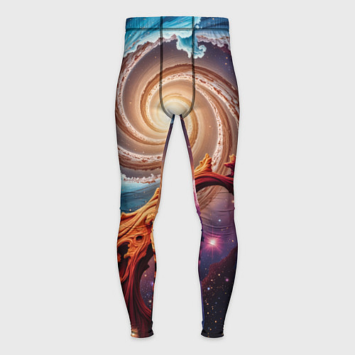 Мужские тайтсы Энергия космоса / 3D-принт – фото 1