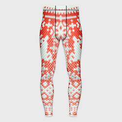 Тайтсы мужские Новогодняя шкура змеи, цвет: 3D-принт
