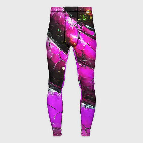 Мужские тайтсы Розовая волнистая абстракция / 3D-принт – фото 1