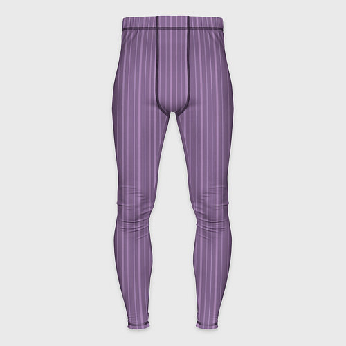 Мужские тайтсы Серо-фиолетовый в тонкую полоску / 3D-принт – фото 1