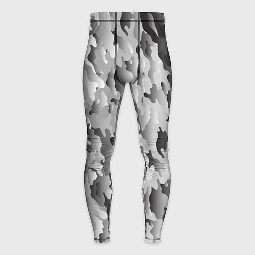 Мужские тайтсы Монохромный камуфляж / 3D-принт – фото 1
