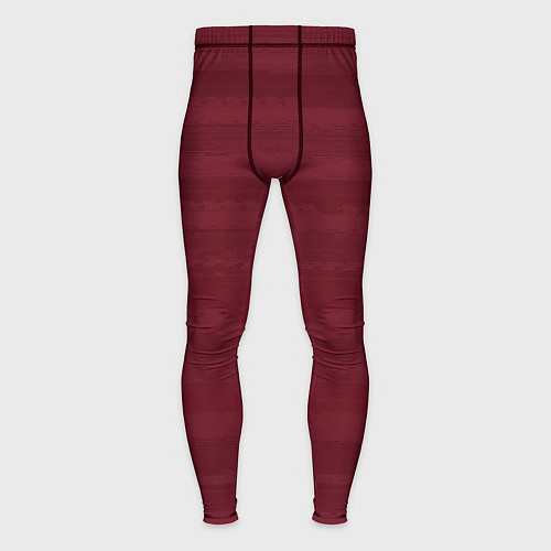 Мужские тайтсы Винный красный полосатый / 3D-принт – фото 1