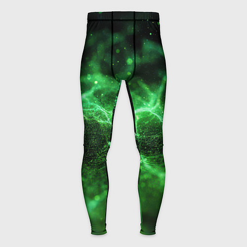 Мужские тайтсы Зеленая связь текстура / 3D-принт – фото 1