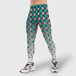 Тайтсы мужские Фигурный каскад, цвет: 3D-принт — фото 2