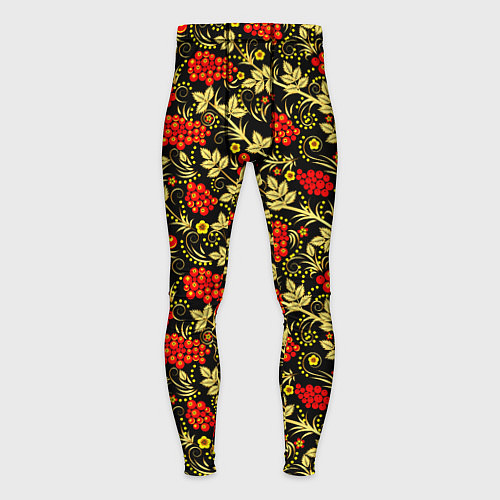 Мужские тайтсы Рябина с золотой листвой / 3D-принт – фото 1