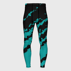 Тайтсы мужские The color is black and light blue, цвет: 3D-принт