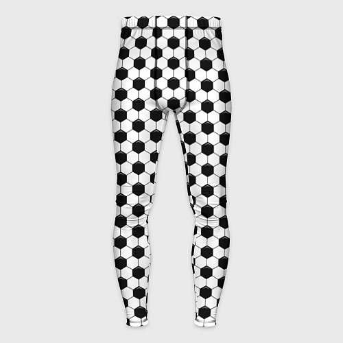 Мужские тайтсы Текстура футбольного мяча / 3D-принт – фото 1