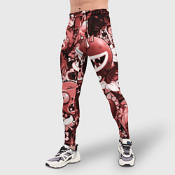 Тайтсы мужские Растения против зомби в красном цвете, цвет: 3D-принт — фото 2