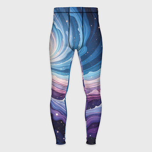 Мужские тайтсы Космическая волна / 3D-принт – фото 1