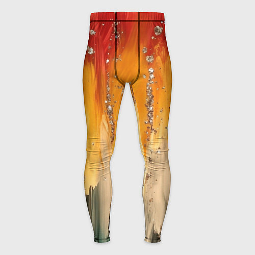 Мужские тайтсы Красочная текстура с блестяшками / 3D-принт – фото 1