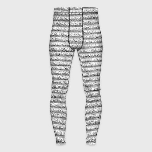 Мужские тайтсы Текстура в тонкую полоску серый / 3D-принт – фото 1