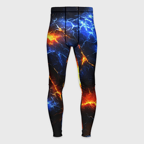 Мужские тайтсы Лада и лед в разломе плит / 3D-принт – фото 1