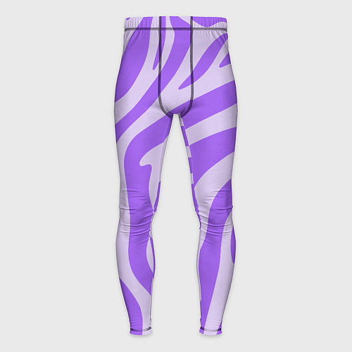 Мужские тайтсы Лавандовый тигровый паттерн / 3D-принт – фото 1