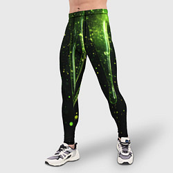 Тайтсы мужские Зеленая объемная слизь, цвет: 3D-принт — фото 2