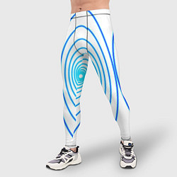Тайтсы мужские Овалы с свечением, цвет: 3D-принт — фото 2