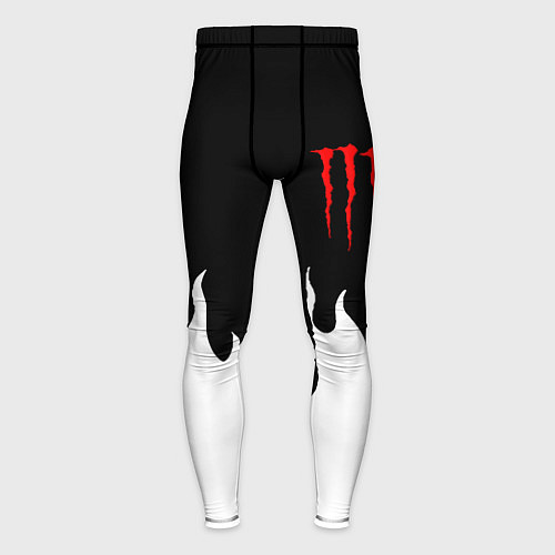 Мужские тайтсы Monster energy red logo / 3D-принт – фото 1