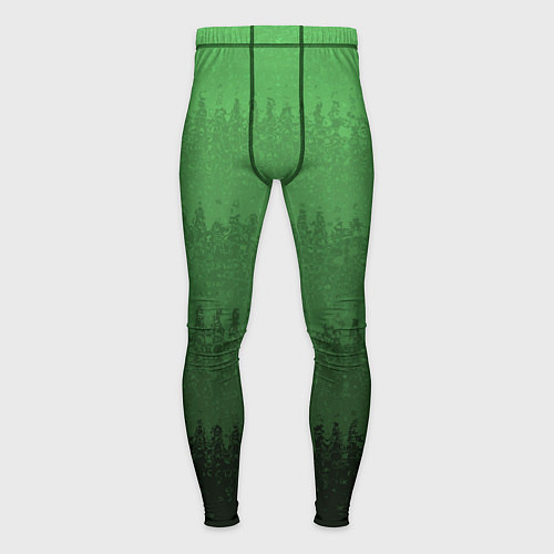 Мужские тайтсы Зеленый градиент текстурные полосы / 3D-принт – фото 1