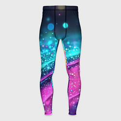 Тайтсы мужские Синяя текстура с фиолетовым переливом, цвет: 3D-принт