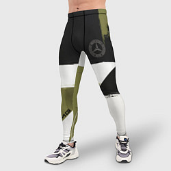 Тайтсы мужские Merсedes Benz логотип, цвет: 3D-принт — фото 2