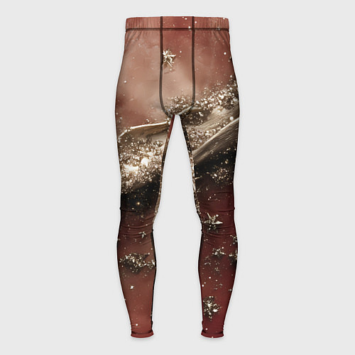 Мужские тайтсы Волнистая объемная волна на текстуре / 3D-принт – фото 1