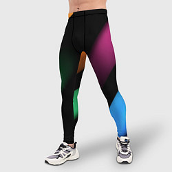 Тайтсы мужские Multicoloured, цвет: 3D-принт — фото 2