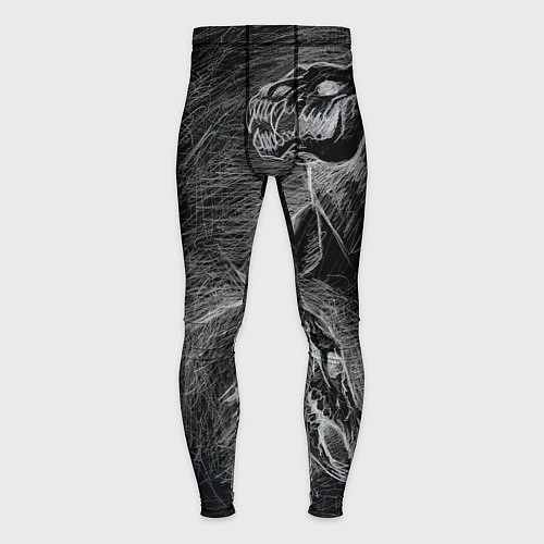 Мужские тайтсы Черепа лошадей - эскиз / 3D-принт – фото 1