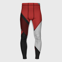 Мужские тайтсы Color black red grey
