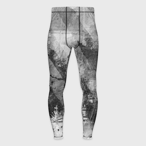 Мужские тайтсы Абстракция - atomic gray / 3D-принт – фото 1
